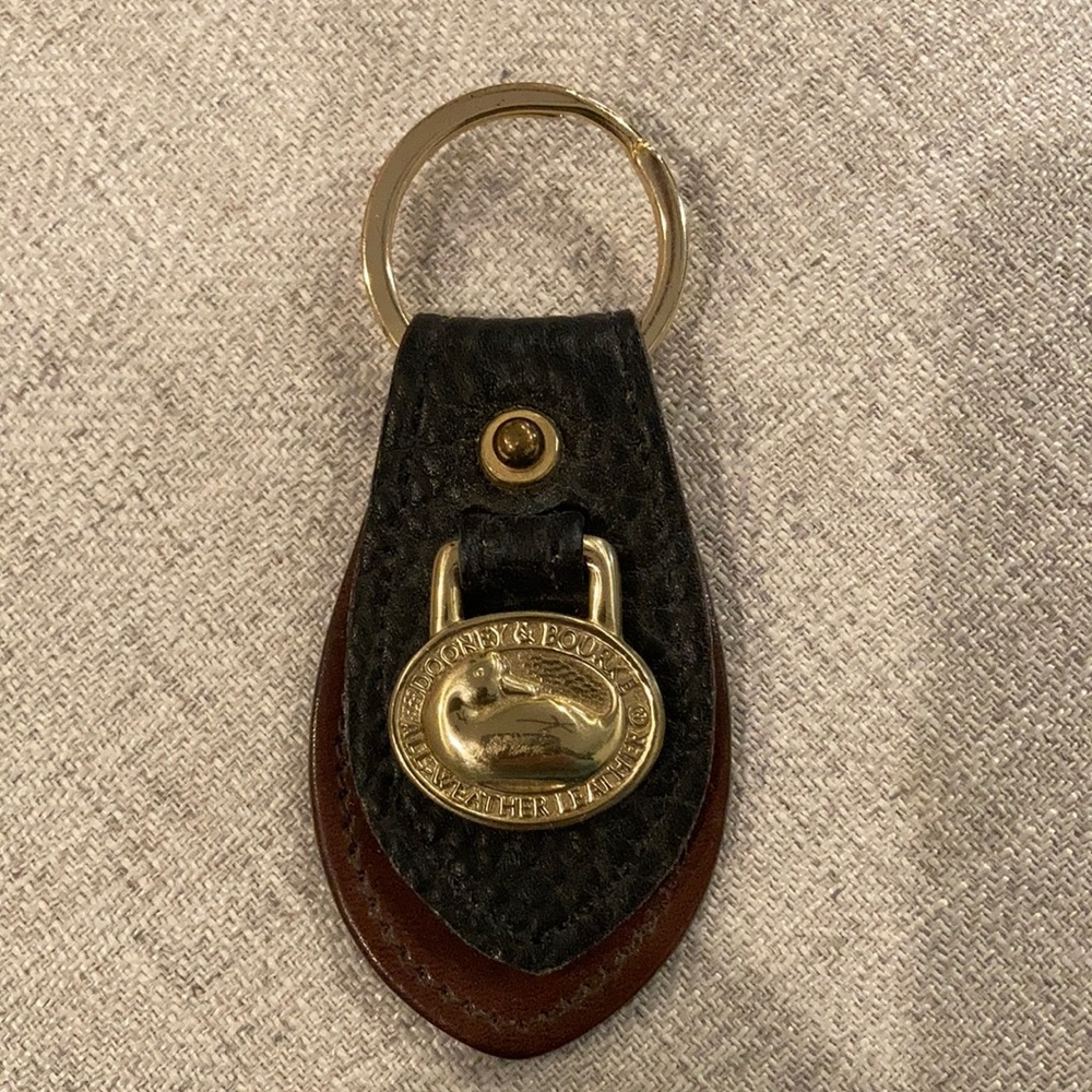 Dooney & Bourke leather keychain - brand new